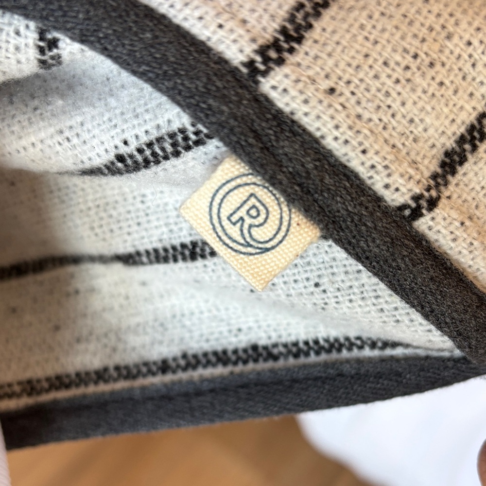 Marine Layer Black and White Mariella sweater coat Open Front Reversible - Picture 6 of 11